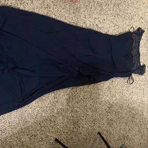Navy evening gown